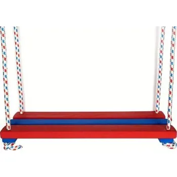 Dětská houpačka Dřevěné houpací prkénko, Barevné 46x19 cm