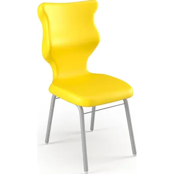 Entelo Židle Classic velikost 6, sedák žlutý/šedý rám