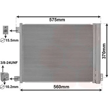 Klimatizace automobilu Kondenzátor, klimatizace VAN WEZEL 13015701