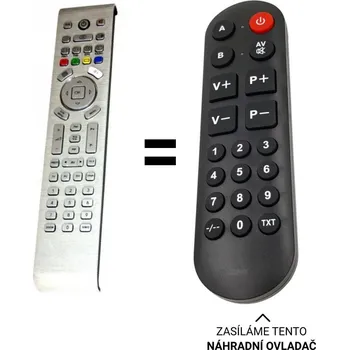 Dálkový ovladač Mascom RE50BB, MC15W31 náhradní dálkový ovladač pro seniory