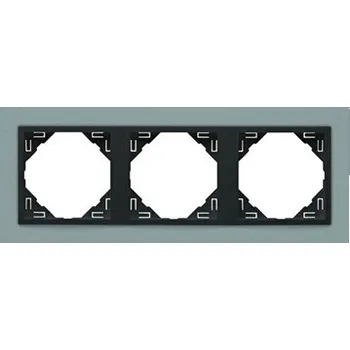 Elektrická zásuvka LOGUS90 Rámeček LOGUS troj.hli/šedá 90930TAS 5603011592516