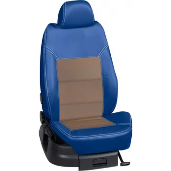 Potah sedadla Autopotahy Citröen BERLINGO / od r.2008-> , 3-dveře, Furgon X, KOŽENKA > OR 0416 (OR 0416 / Modrý koženkový bok)