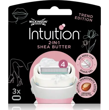 Břitva na holení Wilkinson Sword Intuition 2in1 Shea Butter náhradní břity 3 ks