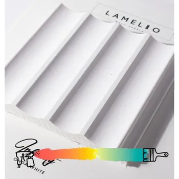 Obklad Lamelio Ukončovací profil pro dekorační lamely INFINITY ONDO / Bílá Pravá 2,7 m