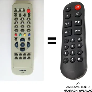 Dálkový ovladač Toshiba CT-893, CT-90279 náhradní dálkový ovladač pro seniory