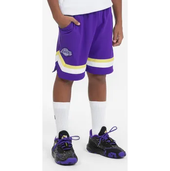 Chlapecké kraťasy TARMAK Dětské basketbalové kraťasy SH900 NBA Lakers 12 LET FIALOVÁ|MODRÁ