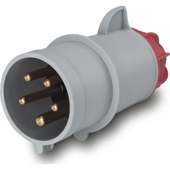 Elektrická zásuvka SCAME Vidlice XENIA 214.1637 PLUG 3P+N+E IP44 16A 6h 346-415V AC 214.1637