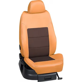Potah sedadla Autopotahy Škoda RAPID / od r.2018->, 5 dveří,( Monte Carlo ), KOŽENKA > OR 0401 (OR 0401 / Hnědý koženkový bok)