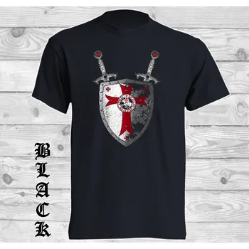 Chlapecké tričko detske-levne-bavlnene-tricko-potisk-mece-stit Barva: Black -černá, velikost: 128