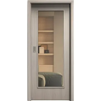 Interiérové dveře SAPELI ELEGANT KOMFORT M40 - CPL LAMINÁT - POSUVNÉ DVEŘE VČ. ZÁRUBNĚ - Borovice bílá Průchozí šířka (cm): 120, Průchozí výška (cm): 210, Typ skla: Planibel bronz