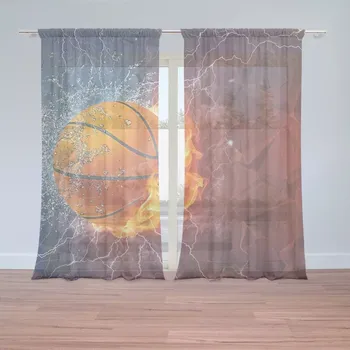 Záclona Záclony Basketbalový míč: 2 ks - 150x250 cm - Sablio