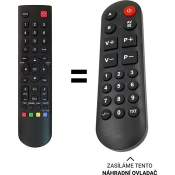 Dálkový ovladač Thomson 32hu3253 náhradní dálkový ovladač pro seniory
