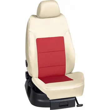 Potah sedadla Autopotahy Ford FUSION / od r.2005-> , 5 dveří, Ambiente, Plus, Trend, Ebony, KOŽENKA > OR 0305 (OR 0305 / Béžový koženkový bok)