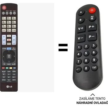 Dálkový ovladač LG 42LS3450 náhradní dálkový ovladač pro seniory.