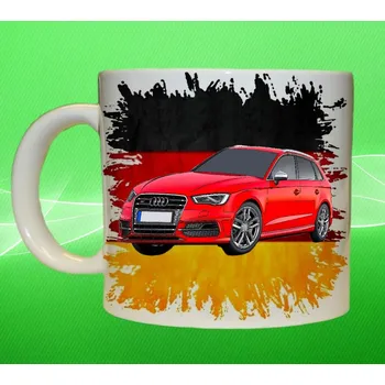 hrnek s Audi S3 Sportback 150ml (hrneček s osobním autem )