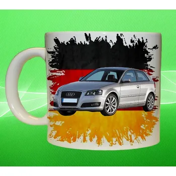 hrnek s Audi A3 150ml (hrneček s osobním autem )