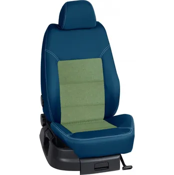 Potah sedadla Autopotahy Toyota PROACE / od r.2016->, 6 Míst, (Verso), KOMFORT > OR 0419 (OR 0419 / Modrý bok)