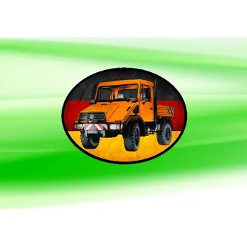 Nášivka nášivka s bagrem Unimog U20 Ovál (nášivky traktory)