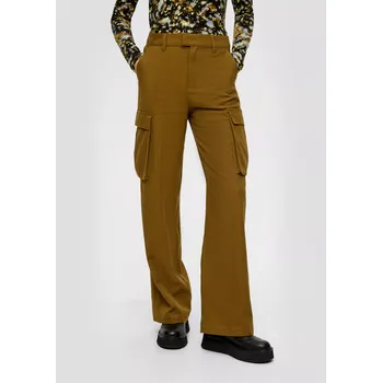 Dámské kalhoty s.Oliver dámské široké cargo kalhoty hnědé Velikost: 36