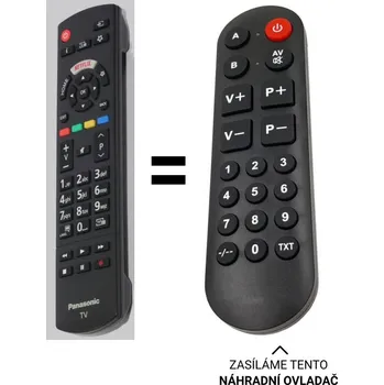 Panasonic RC42128 náhradní dálkový ovladač pro seniory