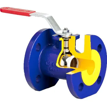 Ventil ZETKAMA Fig. 565 kulový kohout přírubový DN15 PN16, max. 150°C, L=115 mm