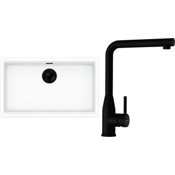 Kuchyňský dřez Set Schock S33-11 (dřez Kiruna N-100XL Day + baterie Keto Puro + komponenty Puro)