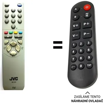 Dálkový ovladač JVC RM-C51, RM-C52, RM-C54, RM-C60 náhradní dálkový ovladač pro seniory