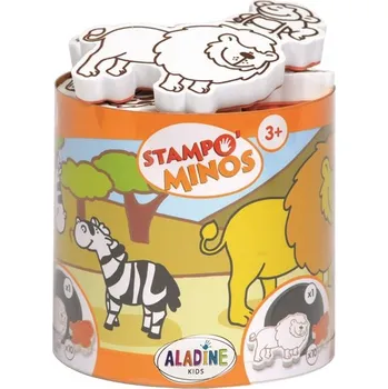 Hračka Aladine Dětská razítka s příběhem Aladine, 10 ks - Safari
