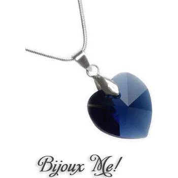 Náhrdelník Přívěsek Swarovski Elements Srdce 339akt6228-14-60 - modrý