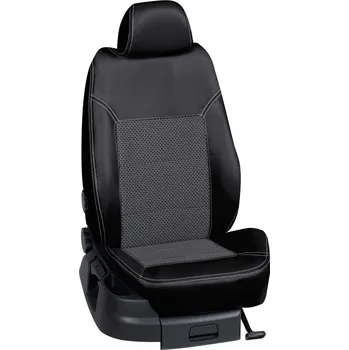 Potah sedadla Autopotahy Volkswagen TOURAN / od r.2015->, 7 Míst 5 dveří, Comfort Line, KOŽENKA > OR 0394 (OR 0394 / Černý koženkový bok)