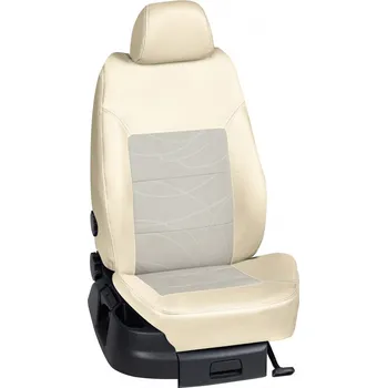 Potah sedadla Autopotahy Seat LEON / od r.2000->, 5-dveří, KOŽENKA > OR 0227 (OR 0227 / Béžový koženkový bok)