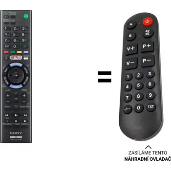 Dálkový ovladač Sony RMT-TX101D náhradní dálkový ovladač pro seniory