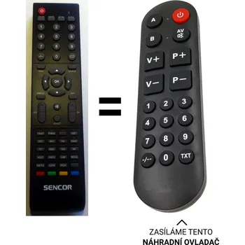 Sencor SLT 2259 DVD náhradní dálkový ovladač pro seniory verze 1