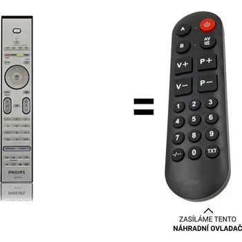 Dálkový ovladač Philips 242254901776 náhradní dálkový ovladač pro seniory