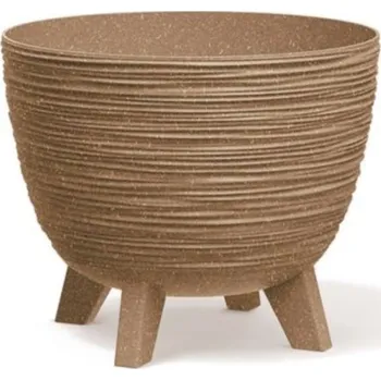 Květináč Prosperplast Květináč FURU ECO WOOD 23,6 cm - barva hnědá