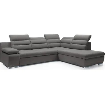 Sedací souprava Sedací souprava GRECO | FUNKČNÍ LÁTKA | pravá | rozkládací + úložný prostor | šedá 85 | AKCE