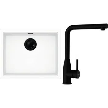 Granitový dřez Set Schock S28-11 (dřez Kiruna N-100L Day + baterie Keto Puro + komponenty Puro)