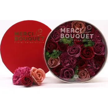 metr Kulatý box Vintage růže