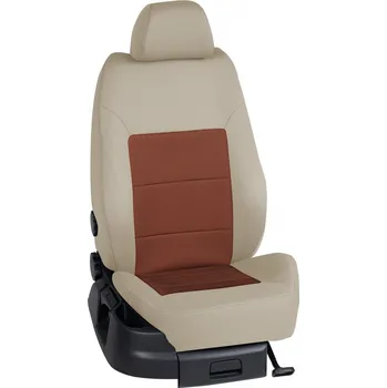 Potah sedadla Autopotahy Seat LEON / od r.2013->, 4 dveře, STANDARD > OR 0403 (OR 0403 / Béžový bok)