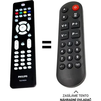 Dálkový ovladač Philips 313923814221 náhradní dálkový ovladač pro seniory