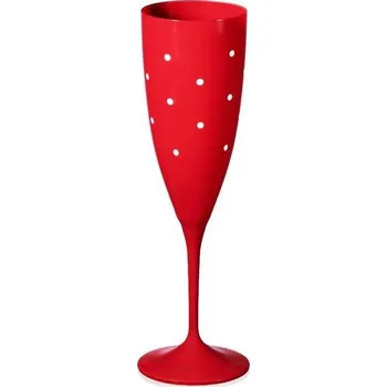 Sklenice Crystalex Sklenice na šampaňské Kate Noël Rouge 220 ml, 6 ks