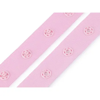 Zapínání na body šíře 18 mm, barva 18 růžová sv.