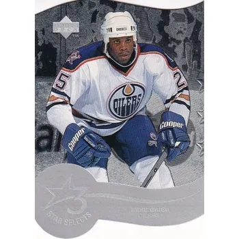 Sběratelská karetní hra insert karta MIKE GRIER 97-98 UD Three Star Selects číslo T16A