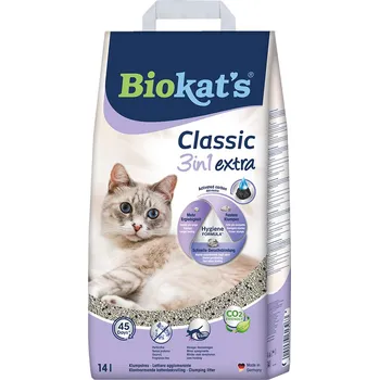 Podestýlka pro kočku 14l Biokat's Classic 3in1 Extra stelivo pro kočky