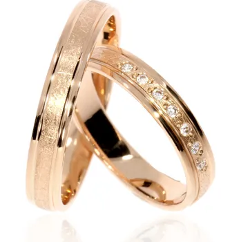 Prsten Snubní prsteny LC-1482/R Kameny: Se Zirkony