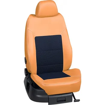 Potah sedadla Autopotahy Škoda KAMIQ / od r.2019->, 5 dveří,( Style, Ambition, Sport ), KOŽENKA > OR 0318 (OR 0318 / Hnědý koženkový bok)