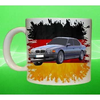 hrnek s BMW E38 150ml (hrneček s osobním autem )