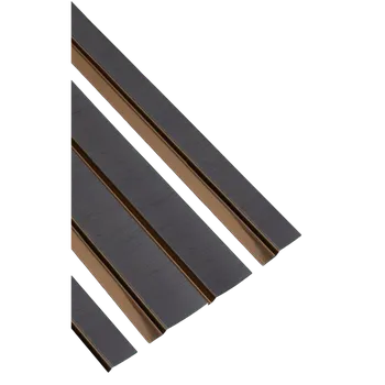 Stavební profil Lamelio Ukončovací profil na AMBER / Antracit Pravá 2,7 m