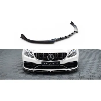 Nárazník Spojler pod nárazník lipa V.2 Mercedes-AMG C63 Sedan / kombi W205 / S205 černý leský plast