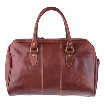 Cestovní taška NovaKabelka.cz Kožená cestovní taška Augustus Marrone